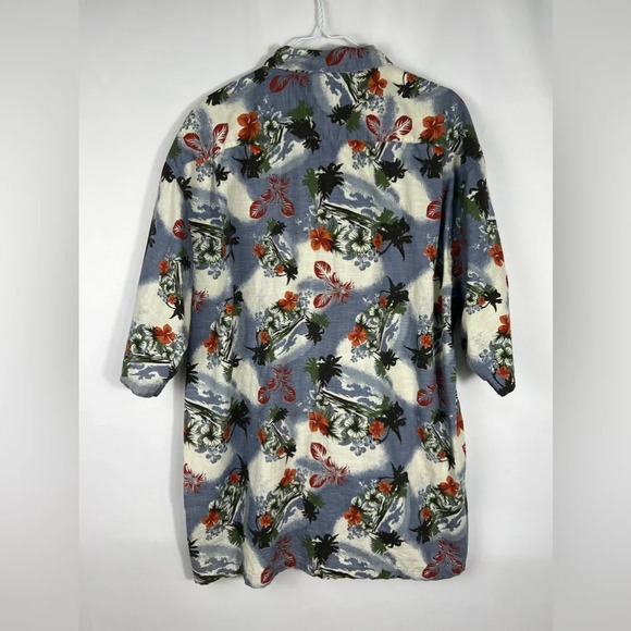 Columbia Men's Hawaiian Button Down Aloha Shirt SZ L - Picture 2 of 9